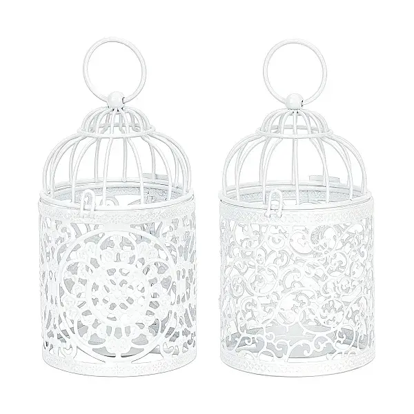 Metal Iron Birdcage Candle Holder