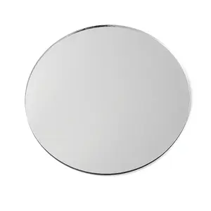 (Defective Closeout Sale: No Film) Flat Round Shape Glass Mirror