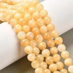 Natural Yellow Jade Beads