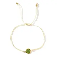 Elegant Golden Edge Glass Link Bracelets for Girlfriend and Family