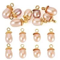 8Pcs Natural Pearl Pendants