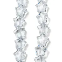 Baking Paint Transparent Glass Beads Strands