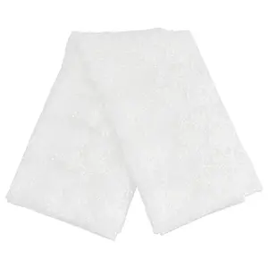 Flower Pattern Polyester Embroidery Lace Fabric