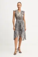 Šaty Morgan šedá barva, mini, RCOBA.F