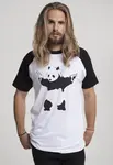 Brandalised Banksy Graffiti Panda Raglan tričko