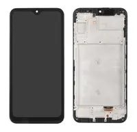 LCD display + dotyková deska + přední kryt pro Samsung Galaxy A24, midnight black