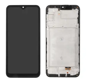 LCD display + dotyková deska + přední kryt pro Samsung Galaxy A24, midnight black