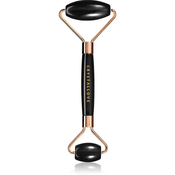 Crystallove Black Obsidian Roller masážny valček na tvár 1 ks