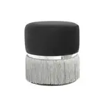 TABURET, kov, textil, kompozitní dřevo, 41/44,5/41 cm