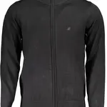 US GRAND POLO MEN'S BLACK CARDIGAN