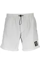 Pánské bílé plavkové kraťasy KARL LAGERFELD