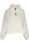 Bílá mikina Calvin Klein bez zipu