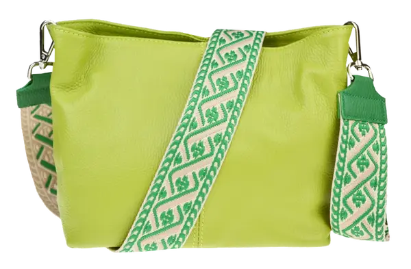 NovaKabelka.cz Batilda Verde Segnale s přídavným popruhem III