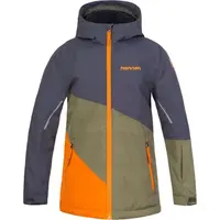 Hannah KIGALI Dětská membránová lyžařská bunda, tmavě šedá, velikost 110-116