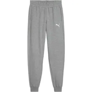 Puma TEAMGOAL CASUALS PANTS JR Chlapecké fotbalové tepláky, šedá, velikost