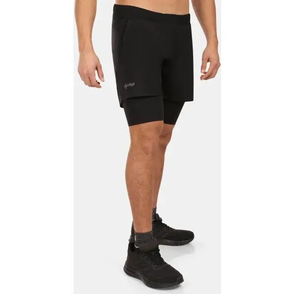 KILPI BRAGA Pánské běžecké kraťasy, černá, velikost XXXL