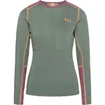 KARI TRAA TIRILL LS Dámské funkční triko, khaki, velikost