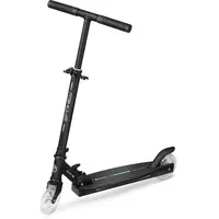 Spokey GO GLOW Svítící skládací koloběžka, černá, velikost