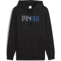 Puma ESSENTIALS LOGO LAB HOODIE FL Pánská mikina, černá, velikost
