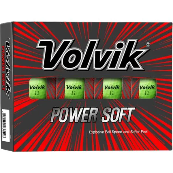 VOLVIK VV POWER SOFT 12 ks Sada golfových loptičiek, zelená, veľkosť