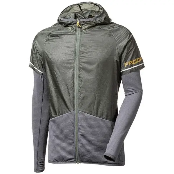 PROGRESS AGILE Pánská lehká hybridní bunda, tmavě šedá, velikost