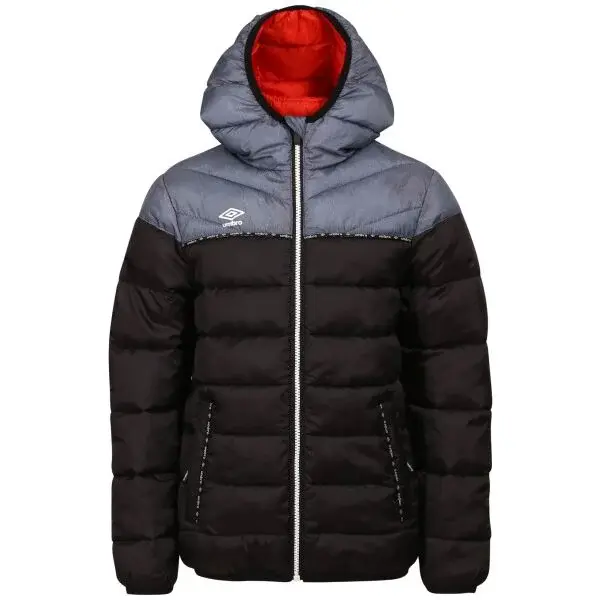 Umbro NATS Dětská lehká prošívaná bunda, černá, velikost 152-158