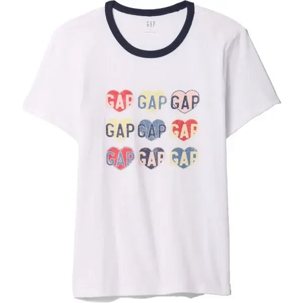 GAP GRAPHIC CREW Dámské tričko, bílá, velikost