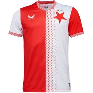 CASTORE SLAVIA PRAGUE HOME SS SHIRT Pánsky futbalový dres, červená, veľkosť