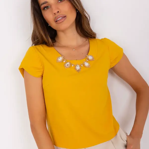 Blouse-LK-BZ-505783-2.01P-dark yellow
