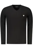 Čierne pánske tričko s dlhým rukávom GUESS