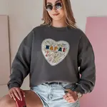 Dámska oversize mikina srdce SERDUCHOVA