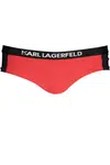 KARL LAGERFELD BEACHWEAR SWIMSUIT BOTTOM WOMEN RED