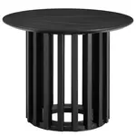 home24 ODKLÁDACÍ STOLEK, dub, černá