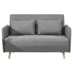 Carryhome ROZKLÁDACÍ POHOVKA, textil, šedá