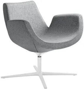 LD SEATING Konferenční křeslo RELAX,RE-S-RA,F27-N0, kříž hliník bílý