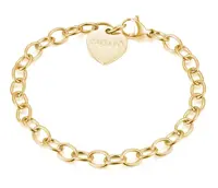 S'Agapõ Pozlacený náramek na přívěsky Happy SHAC32