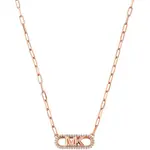 Michael Kors Slušivý bronzový náhrdelník s kubickými zirkony MKC1655CZ791