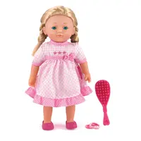 Dolls World - Módní panenka Elizabeth blondýnka s copánky a doplňky 36 cm