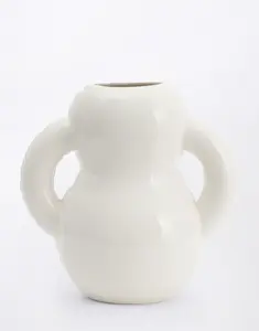 HOME STUDYO Vase OSCAR Bone Gloss