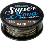 Kryston návazcová šňůrka super nova solid braid černá 20 m-nosnost 15 lb