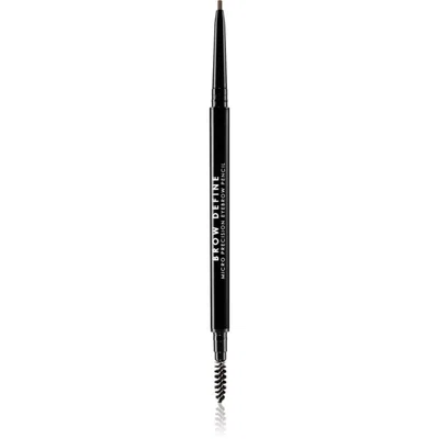 MUA Makeup Academy Brow Define precizní tužka na obočí s kartáčkem odstín Mid Brown 0.05 g