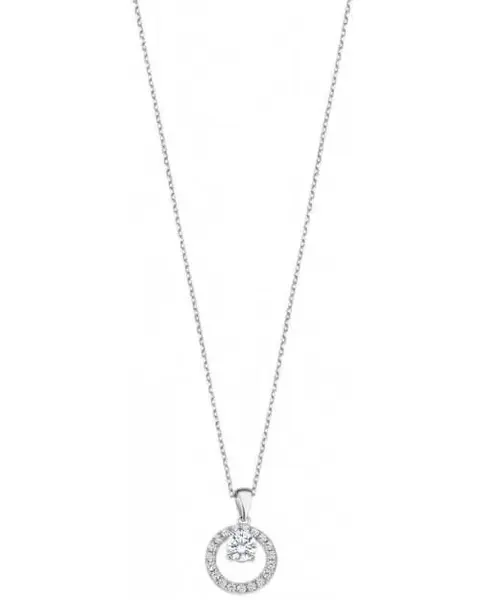 Lotus Silver Okouzlující stříbrný náhrdelník s čirými zirkony LP3080-1/1