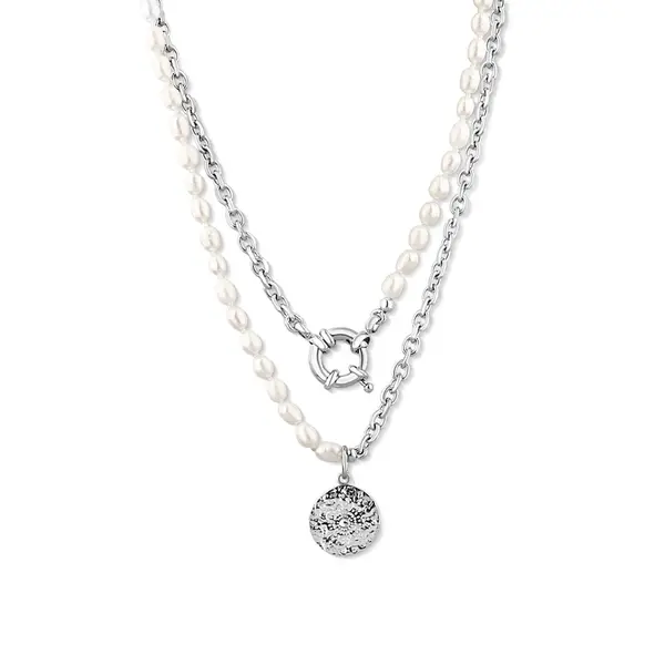 JwL Luxury Pearls Stylový náhrdelník s pravými říčními perlami JL0799