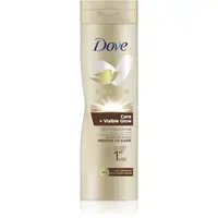 Dove Care & Visible Glow samoopalovací mléko odstín Dark 250 ml