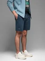 Ombre Men's RELAXED FIT short sweat shorts in athleisure style - navy blue