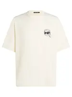 Karl Lagerfeld Tričko ' IKON '  krémová / čierna