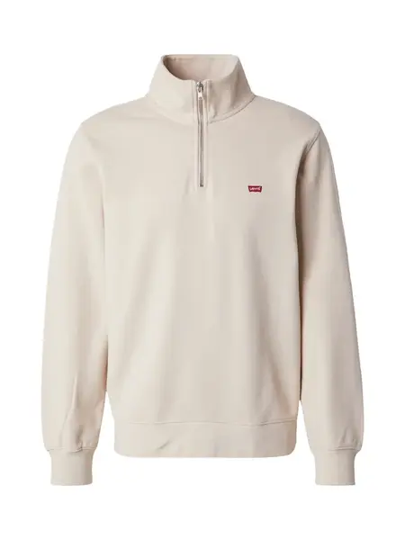 LEVI'S ® Mikina 'Original Housemark Quarter-Zip Pullover'  krémová