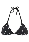 LASCANA Bikinový top  čierna / biela