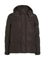 Karl Lagerfeld Prechodná bunda  tmavohnedá