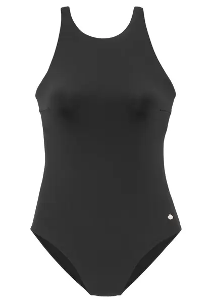 LASCANA Jednodielne plavky  čierna